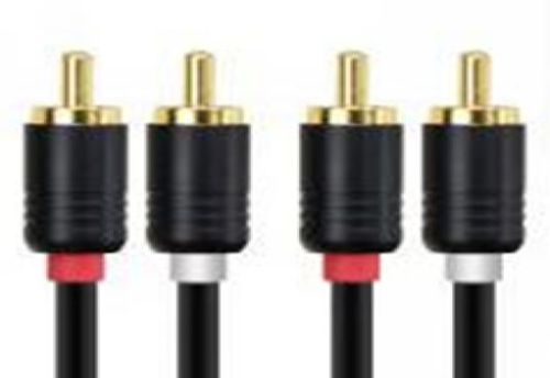 כבל CABLETIME 2RCA ל-2RCA סטריאו – מחברים מצופי זהב 3M