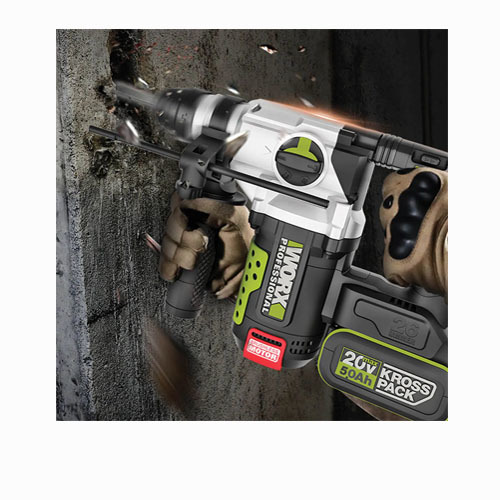 פטישון נטען בראשלס WORX Professional Brushless WU389.9 26mm 20V – (גוף בלבד)