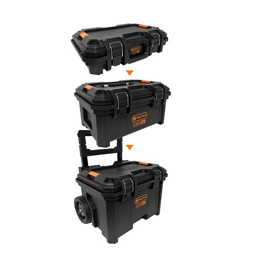 סט כלי עבודה WORX 20V – אימפקט WU291.9 + מקדחה WE213.9 + פטישון WU388 + משחזת WU812.9 + שתי סוללות 4Ah + מטען + 3 ארגזי כלים TACTIX