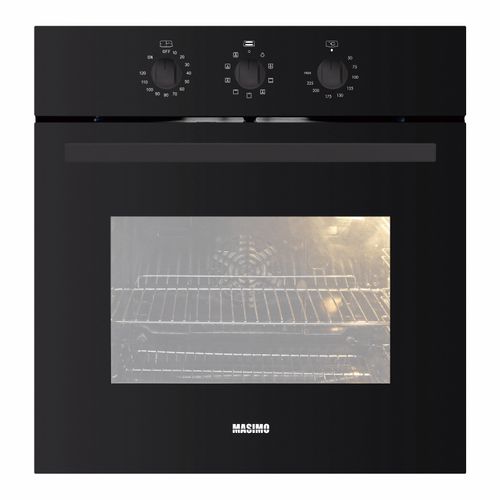 תנור בנוי שחור מכני דגם MAS-60BI-BLK של MASIMO