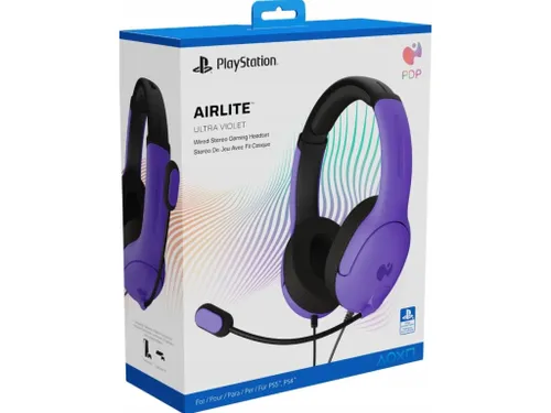 אוזניות גיימינג Headset airlite Violet - PS5 Pdp סגול 