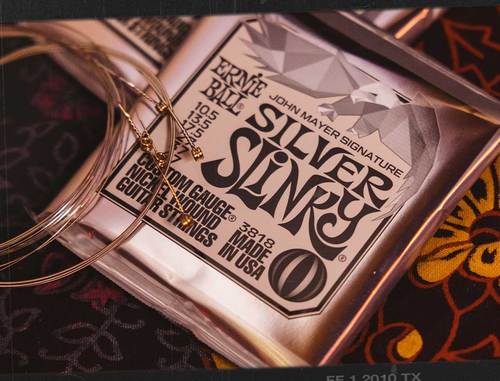 סט מיתרים לגיטרה חשמלית Ernie Ball 2218 John Mayer Silver Slinky Nickel