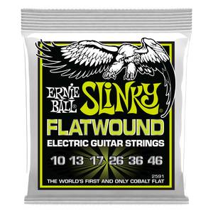 סט מיתרים לגיטרה חשמלית Ernie Ball Regular Slinky Flatwound Electric 10-46