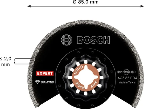 להב מסור חצי עגול יהלום BOSCH ACZ 85 RD4 Diamond