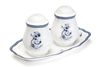 סט מלח פלפל +מגש BONE CHINA LIMOGES