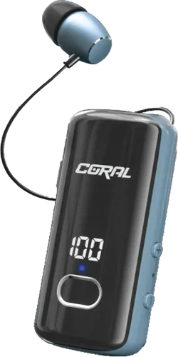 אוזניית קליפס רולר CORAL VIBE 5 BT - צבע כחול