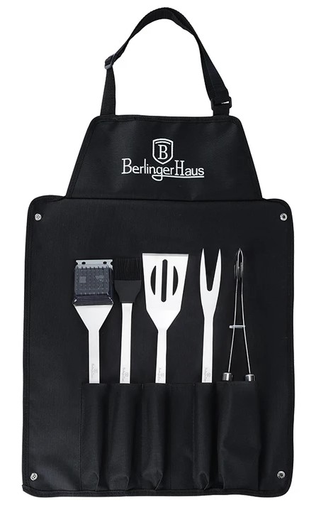 מארז כלי ברביקיו מקצועי כולל סינר Berlinger Haus BH8652