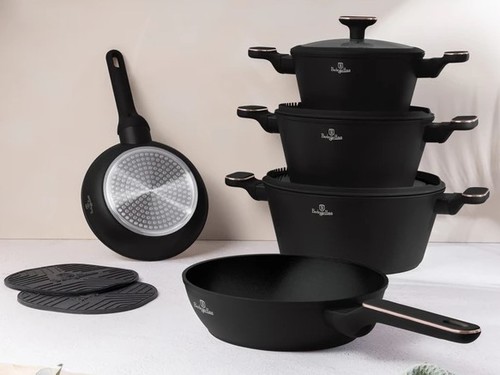 סט סירים ומחבתות Berlinger Haus Black Rose BH8362