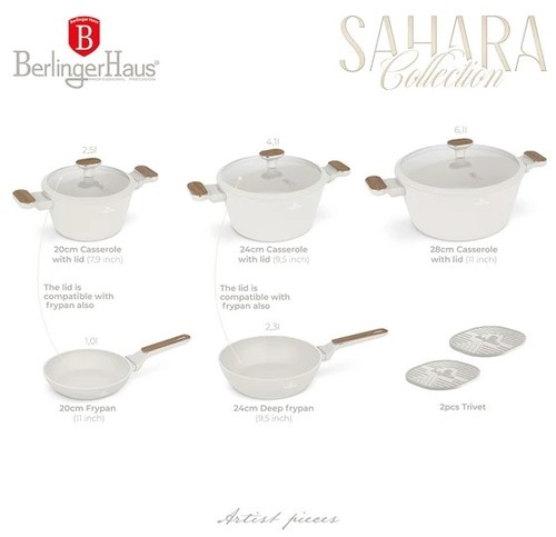 סט סירים ומחבתות Berlinger Haus Sahara BH8324