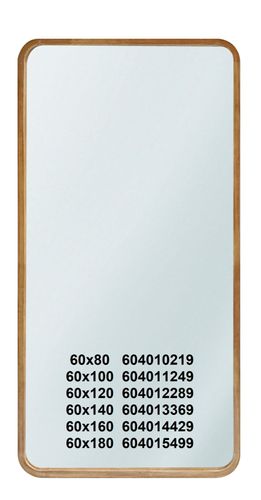 מראה מלבנית מסגרת עץ עדין 60*140 ס