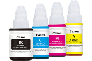 מארז 4 ראשי דיו מקוריים Canon GI-490 