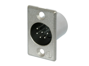 NC6MP זכר לפאנל XLR 6 פין Neutrik