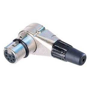 NC6FRC נקבה לכבל  XLR זוויתי Neutrik