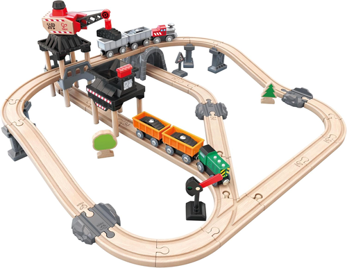 מארז מסלול רכבת משא ומנוף מטען 64 חלקים  2