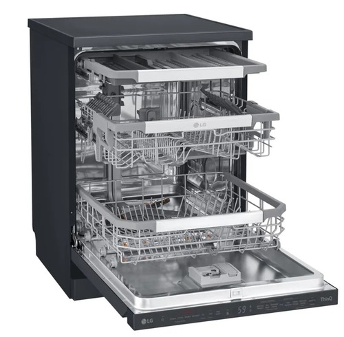 מדיח כלים רחב 60 ס”מ LG אל ג’י DFC335HM נירוסטה מושחרת