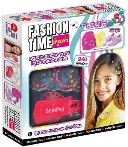 Fashion Time ערכת לשיבוץ יהלומים מנצנצים בשיער