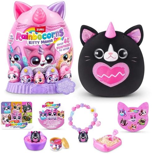 בובה בהפתעה Rainbocorns Eggzania עונה 2 סדרת Kitty Mania המופלאה למעלה מ 40 הפתעות
