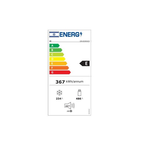 מקרר מקפיא תחתון LG אל ג’י GM-859RWCE לבן