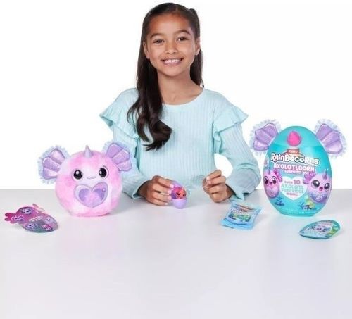 ביצת ריינבוקורן Rainbocorns Axolotlcoron Surprise – בובת אקסולוטל קסומה עם מעל 10 הפתעות