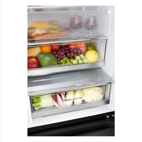 מקרר מקפיא תחתון 349 ליטר דגם LG R-2B394BINS נירוסטה מושחרת