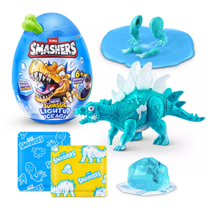 דמות דינוזאור Smashers Jurassic Light Up Ice Age – ביצת הפתעה קפואה וזוהרת