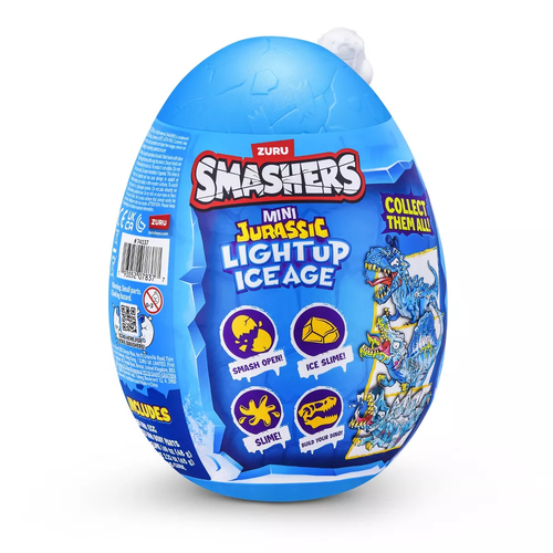 דמות דינוזאור Smashers Jurassic Light Up Ice Age – ביצת הפתעה קפואה וזוהרת