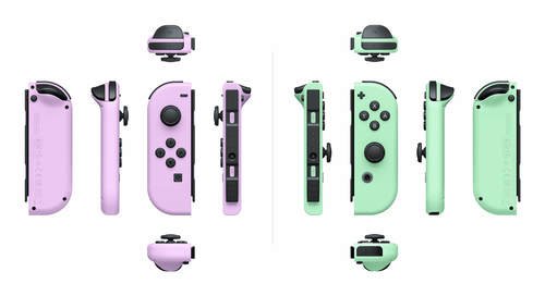 בקר אלחוטי לנינטנדו Joy-Con צבע סגול וירוק פסטל