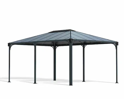גזיבו לגינה MARTINIQUE אפור כהה 4.9*3.6 הובלה חינם 704672
