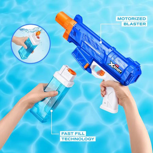 אקדח מים חשמלי Water Turbo Stream עם מחסנית טעינה מהירה וטווח מוגדל
