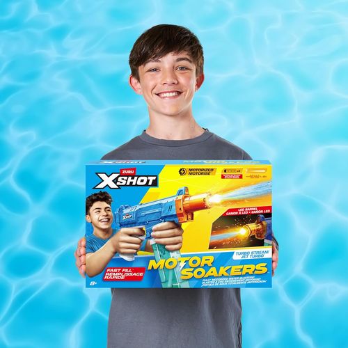 אקדח מים חשמלי Water Turbo Stream עם מחסנית טעינה מהירה וטווח מוגדל