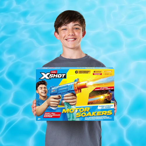 אקדח מים חשמלי Water Turbo Stream עם מחסנית טעינה מהירה וטווח מוגדל