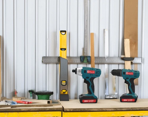 סט  מברגת אימפקט 20V + מברגה גיר 20V ו2 סוללות ליתיום KO-2080ls