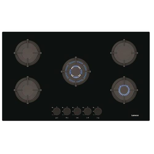 כיריים גז זכוכית שחורה Lenco LGH-9508BK