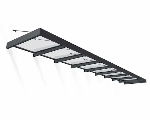 גגון SOPHIA XL אפור שקוף 1.4x8.5 הובלה חינם 707293