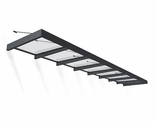 גגון SOPHIA XL אפור שקוף 1.4x7.5 הובלה חינם 707292