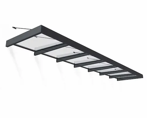 גגון SOPHIA XL אפור שקוף 1.4x6.6 הובלה חינם 707291