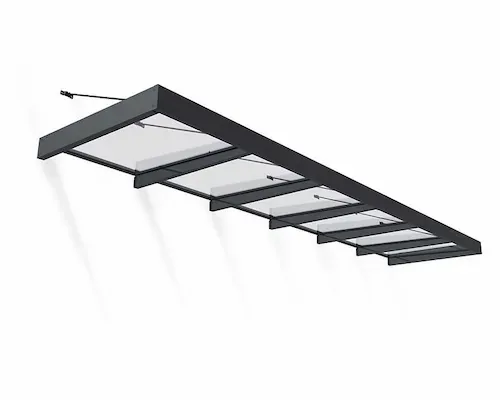 גגון SOPHIA XL אפור שקוף 1.4x5.7 הובלה חינם 707290