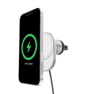 מטען מגנטי אלחוטי לרכב Belkin עם Qi2 15W – תואם MagSafe ואייפון