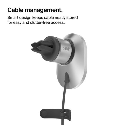 מטען מגנטי אלחוטי לרכב Belkin עם Qi2 15W – תואם MagSafe ואייפון