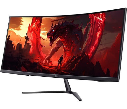 מסך מחשב גיימינג קעור 34'' Acer Nitro ED340CU S3 FreeSync Premium VA UWQHD 1ms 180Hz - צבע שחור שלוש שנות אחריות ע