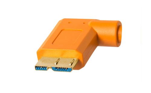 כבל Tether Tools TetherPro USB 3.0 Type-A Male to Micro-USB Right-Angle Male 4.6m