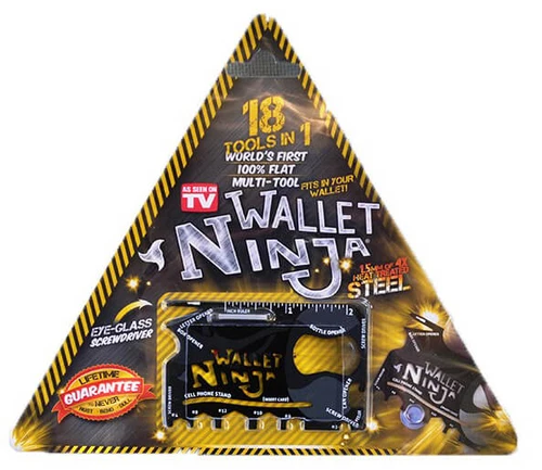 18 כלים בכלי 1 לארנק! ®Wallet Ninja המקורי