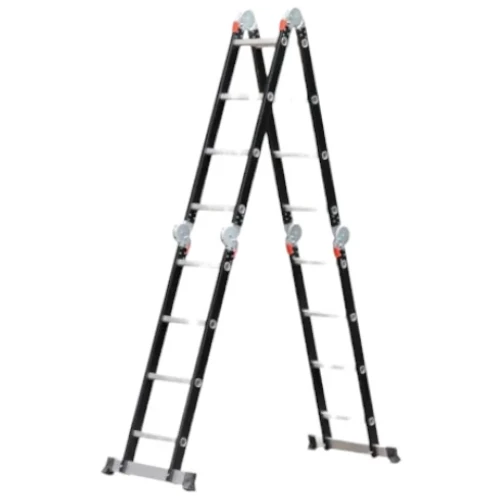 סולם מפרקים 4X5 ג'מבו אלומינים שחור 6.00 KR-0605B