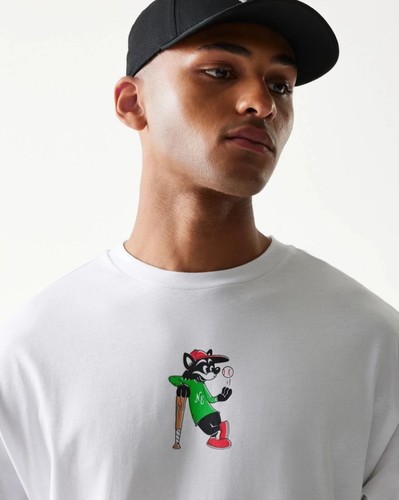 חולצת ניו ארה New Era Baseball Cat Character Oversized T-Shirt | גברים