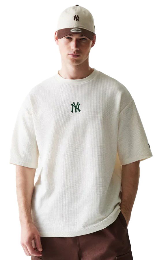 חולצת ניו ארה New Era Yankees MLB Waffle Oversized T-Shirt | גברים