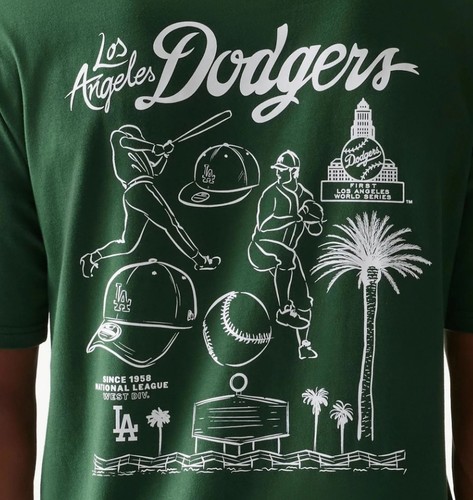 חולצת ניו ארה New Era LA Dodgers MLB Baseball Oversized T-Shirt | גברים