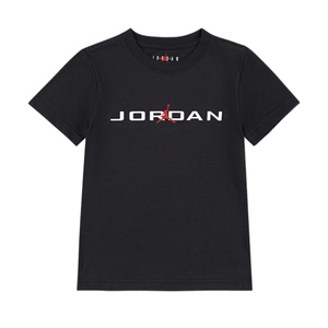חולצה JORDAN מידות 4-16 לילדים בגוון שחור עם לוגו אדום