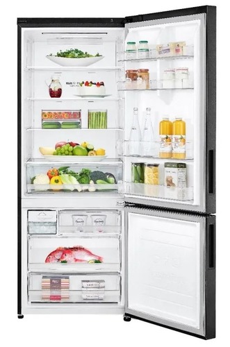 מקרר מקפיא תחתון 462 ליטר דגם LG R-2B479B שחור מט