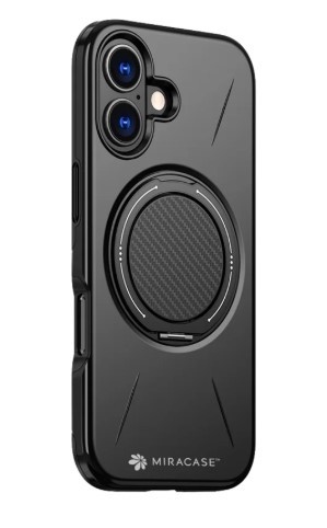 כיסוי פלסטיק שחור עבור Miracase Miramag iPhone 17