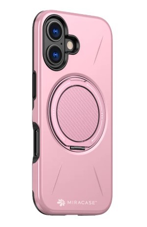כיסוי פלסטיק ורוד עבור Miracase Miramag iPhone 17